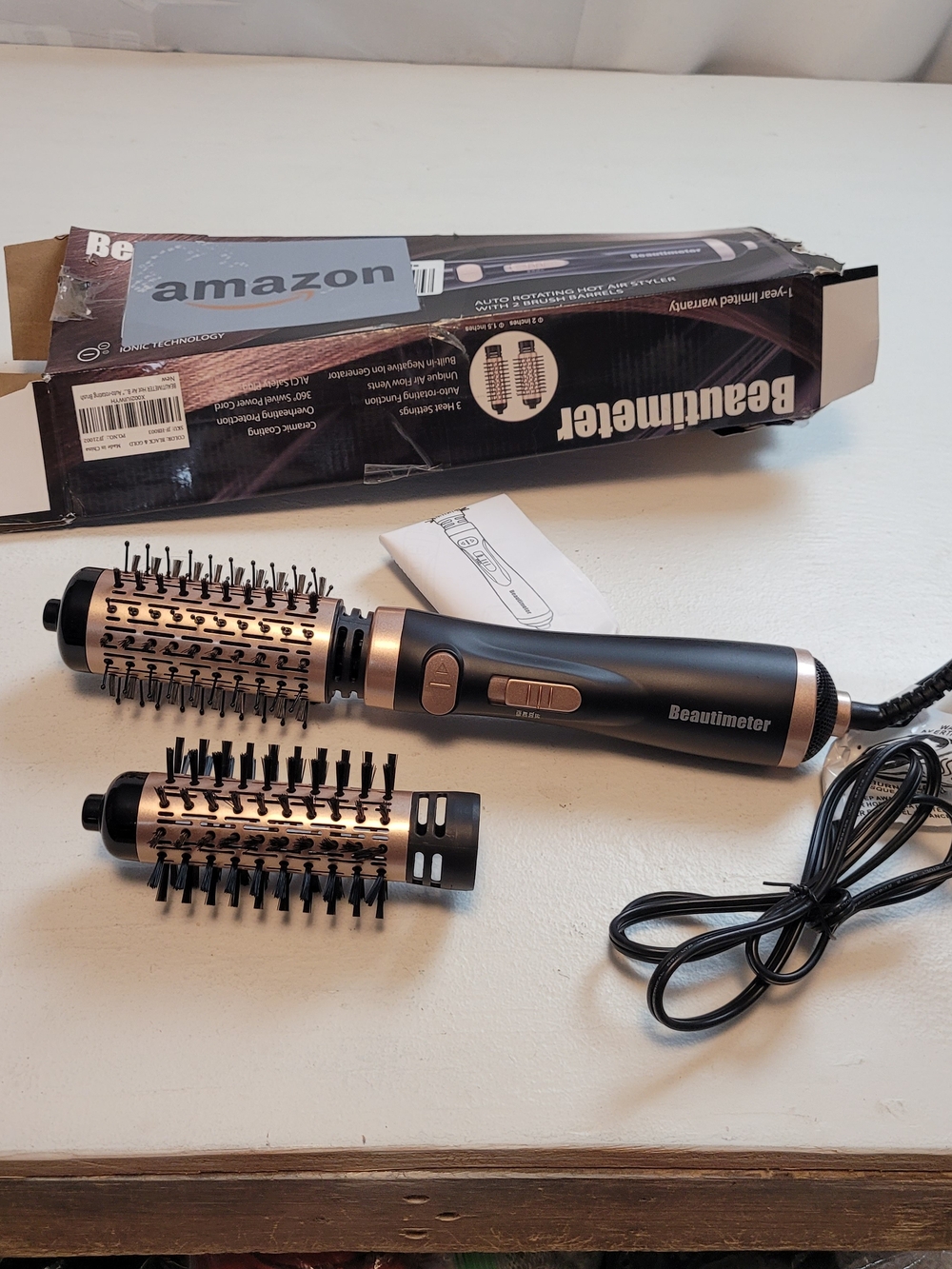 Beautimeter 3-in-1 Auto-Spin Hair Dryer Brush Kit